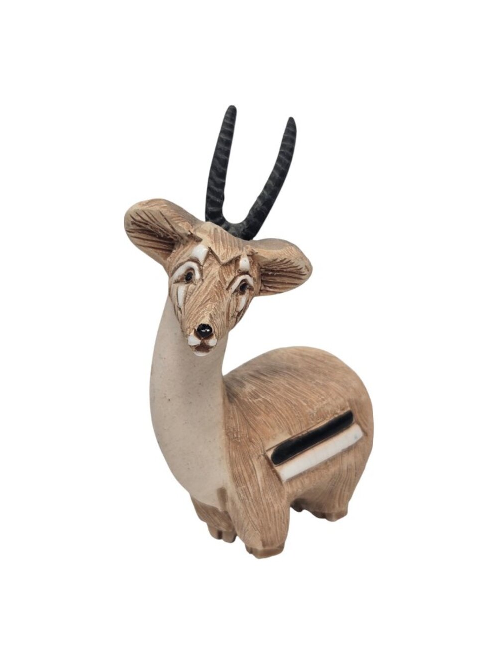 Artesania Rinconada Gazelle Antelope Figurine Signed AR Uruguay Pottery